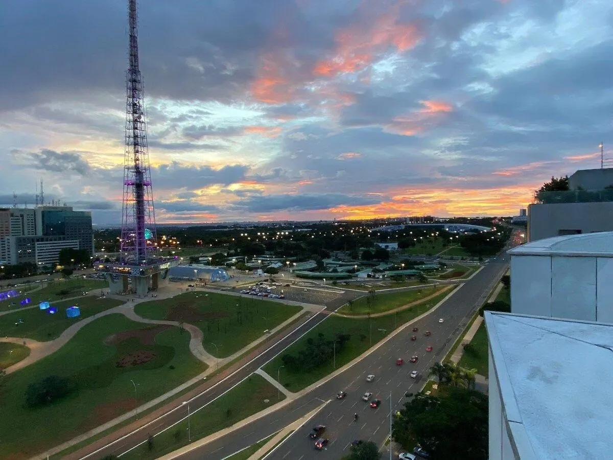Flat Encantador No 7º Com Vista Pra Torre De Tv Brasília 0*,